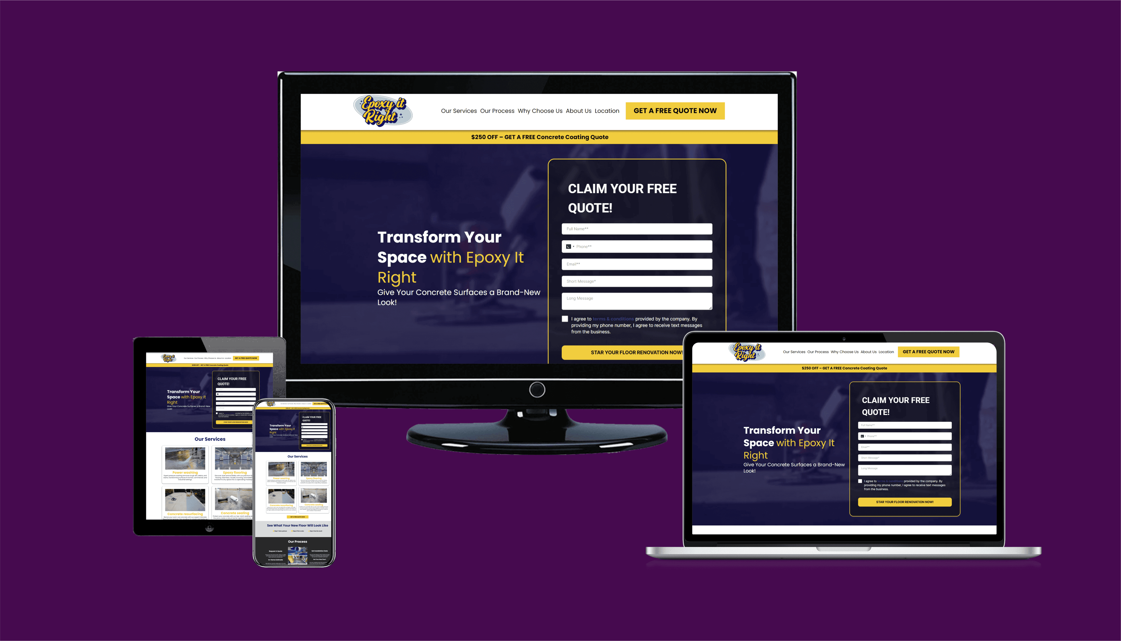 Epoxy Flooring SEO & Lead Capture